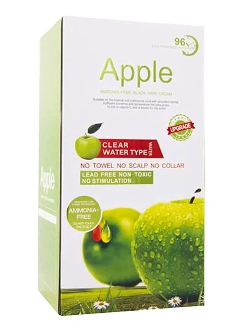 Apple Ammonia-Free Black Hair Cream, 100% Organic Black Hair Dye- Natural Black Hair Color cream (2PC) - Image 2