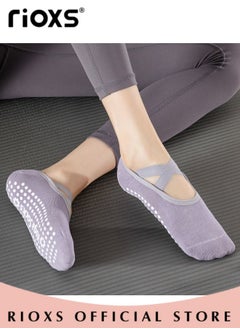 5 Pairs Yoga Socks For Women Non-Slip Grips & Straps Non Slip Socks For Yoga Pilates Ideal For Pilates Ballet Dance Barefoot Workout - pzsku/Z3BF299798E943C733F89Z/45/_/1720430733/87cd084b-a2a7-4a64-8e94-31b92ea64394