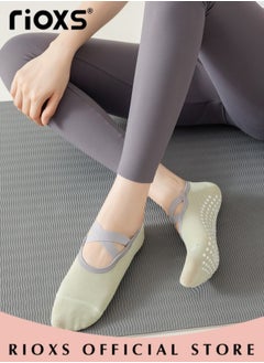 5 Pairs Yoga Socks For Women Non-Slip Grips & Straps Non Slip Socks For Yoga Pilates Ideal For Pilates Ballet Dance Barefoot Workout - pzsku/Z3BF299798E943C733F89Z/45/_/1720430734/a8856734-0023-4e62-af43-b187cbc762ef