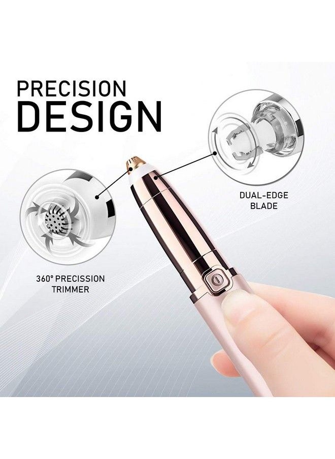Reazeal - Rechargeable Eyebrow Hair Remover Painlessprecision Eyebrow Trimmer Eyebrow Razor Tool For Face Lips Nose Facial Hair Removal For Men Women - Image 1