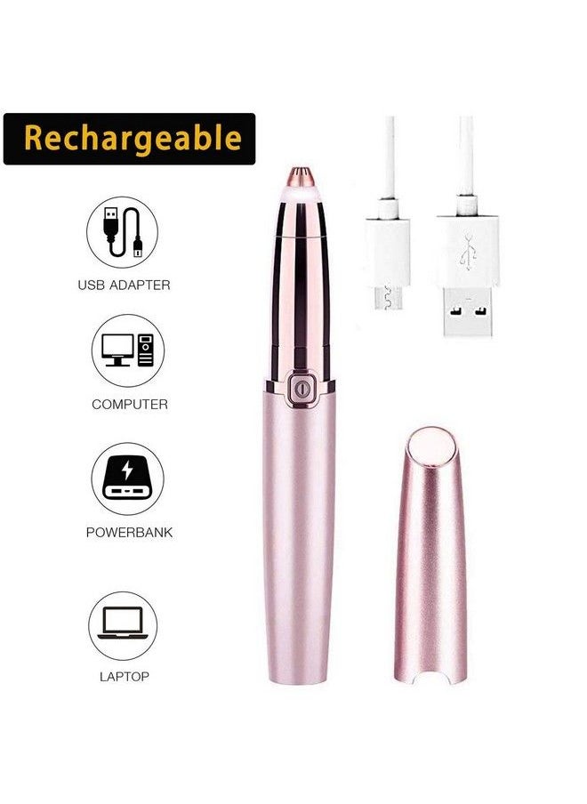 Reazeal - Rechargeable Eyebrow Hair Remover Painlessprecision Eyebrow Trimmer Eyebrow Razor Tool For Face Lips Nose Facial Hair Removal For Men Women - Image 1