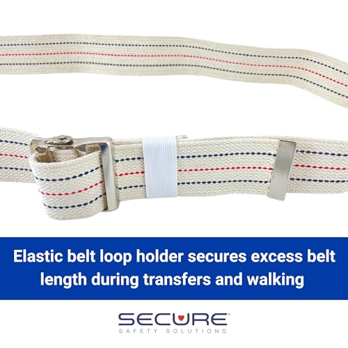 Secure Safety Solutions Secure Gait Belt for Seniors with Metal Buckle, 60 inch - Medical Transfer and Walking Standing Assist Aid for Elderly Patients, Caregiver, Nurses, Physical Therapy - Image 4