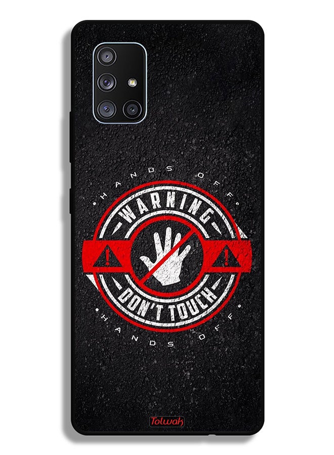 Tolwak Samsung Galaxy A71 5G Protective Case Cover Warning Do Not Touch - Image 1