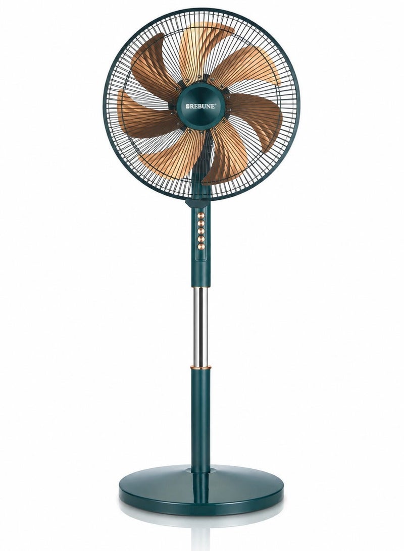 ريبون Stand Fan 14-Inch, 70W Powerful 7-Leaf Aluminium 70 W RE-16-003 - Image 1