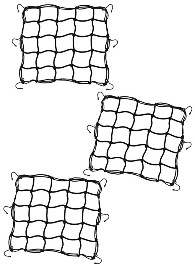 دراجة نارية الشحن الثقيلة بنجي صافي ، يمكن أن تمتد إلى 75x75cm ، مع 6 خطاف معدنية قابلة للتعديل ، 6x6cm صافي ، ومناسبة للدراجات النارية 40x40cm - Image 1