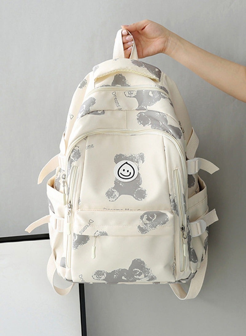 شاربدو حقيبة ظهر مدرسية بسيطة للبنات والأولاد ، حقيبة كتب مقاومة للماء للنساء من الرجال ، حقيبة مدرسية لطلاب الجامعات ، حقيبة ظهر خفيفة الوزن للسفر ، حقائب ظهر للكمبيوتر المحمول - Image 1