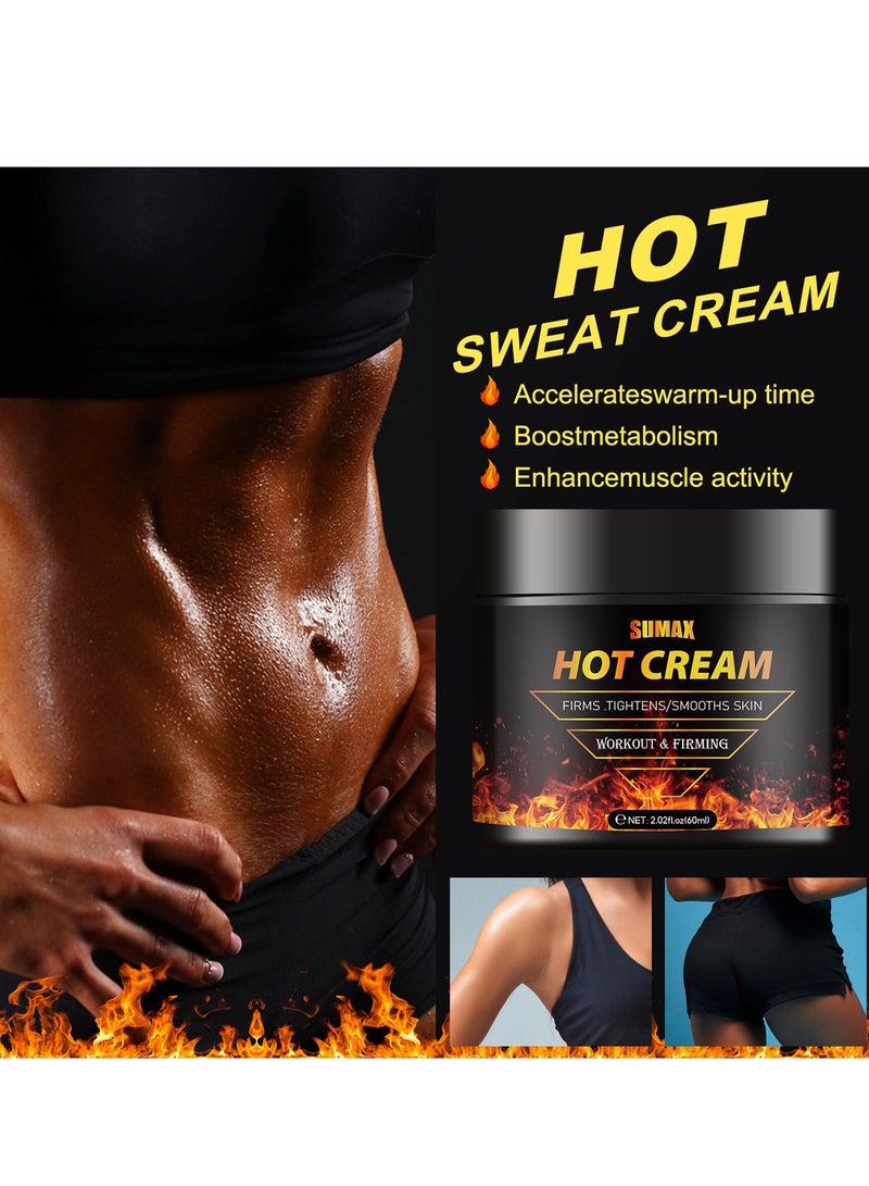 SUMAX Men's massage and fitness care set/peppermint massage oil soothes skin joints moisturizes hydrates skin/groin deodorant cream reduce sweat irritation and odor/hot cream firms tightens/smooths skin - Image 5