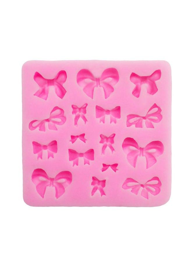 NIBEMINENT 3D Bowknot Decorating Cake Mould Pink 6.5centimeter - Image 1