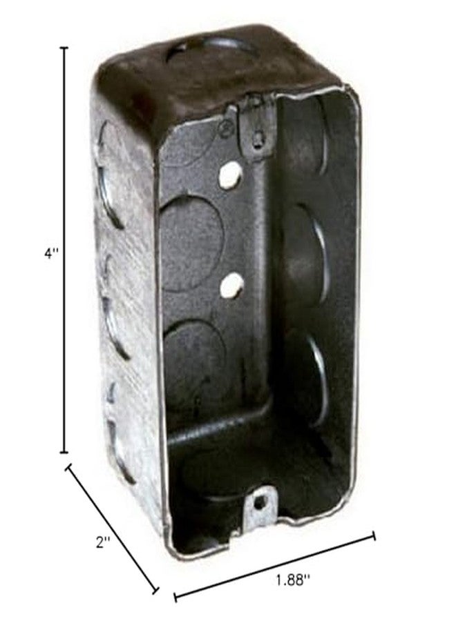 RACO Hubbell-Raco 8663 1-7/8-Inch Deep, 3/4-Inch End Knockouts, 4-Inch by 2-Inch Drawn Handy Box - Image 2