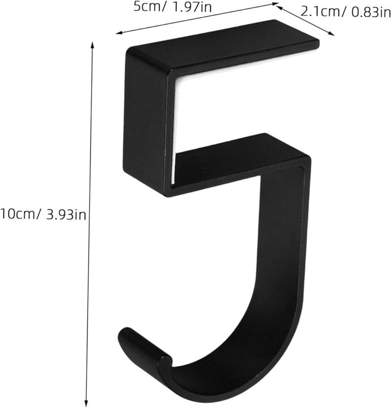 حامل شنطة الألومنيوم الأسود للكتف لحقيبة الظهر والمكتب والطاولة ومنظم المساحة - Image 3