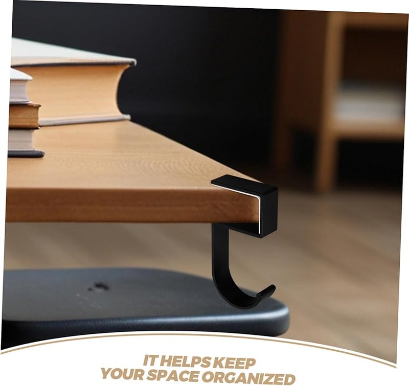 حامل شنطة الألومنيوم الأسود للكتف لحقيبة الظهر والمكتب والطاولة ومنظم المساحة - Image 4