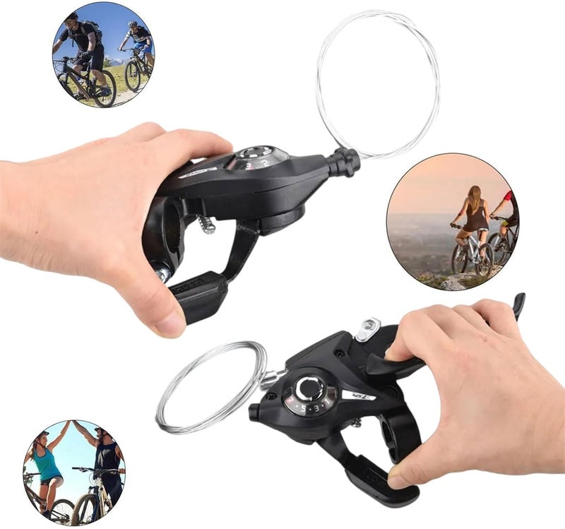 Mountain city road car finger brake handle set 3 × 7 speed transmission with wire brake handle - Image 3