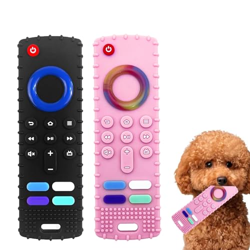 Intatikoo Puppy Toys for Teething, Remote Control Teether for Small Dogs,Puppy Teething Toy for Boredom & Stimulation,BPA-Free - Image 1