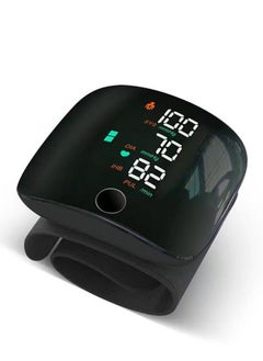 Generic Blood Pressure Machine & Monitors Digital Wrist Blood Pressure Machine Adjustable Cuff Bp Detector 2x99 Readings Memory Large Display Voice with Carrying Case Blood Pressure Wrist Detector Watch  - Image 1