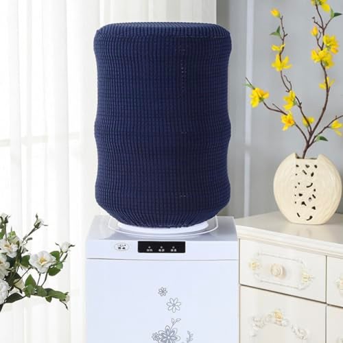 BAOZOON 5 Gallon Water Dispenser Barrel Cover - Durable High Stretchy Bucket Dust Cover for Water Cooler - Reusable Decor for Home Office (Dark Blue) - Image 5