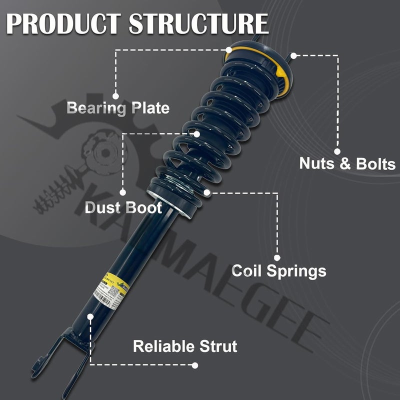 Kalmaegee Front Shock Strut Assembly for Jaguar XJ XJR X351 RWD 2010-2019 - Image 4