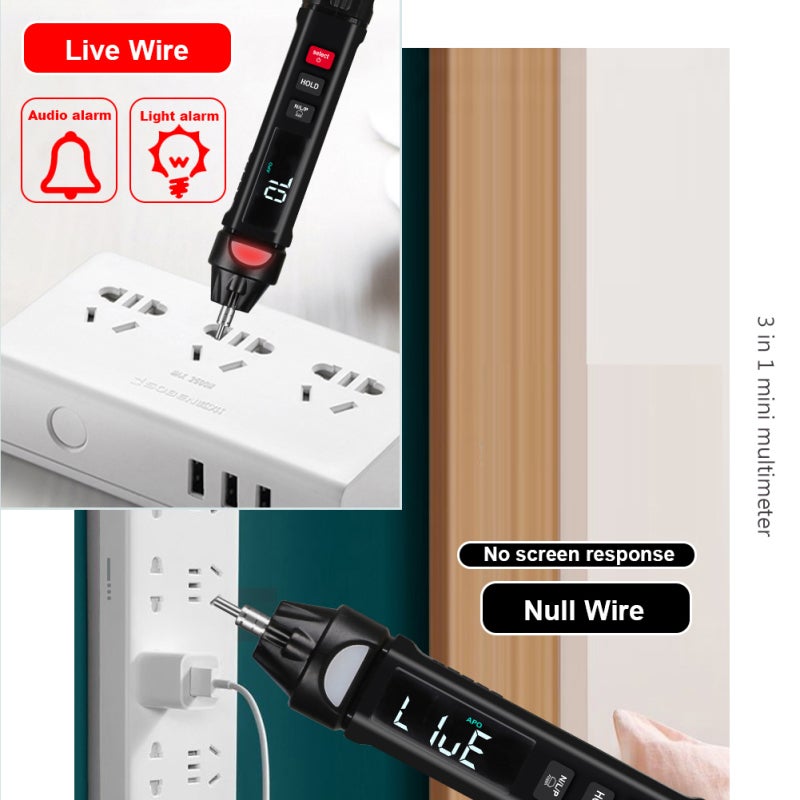 Mini Portable Intelligent Multimeter: 1Hz~10MHz, Auto-Parameter Identification, Pocket-Size - Dual Function With Voltage Test Pens, Color/Lcd Screen Option for Laboratories, Factories, Families & Radi - Image 2