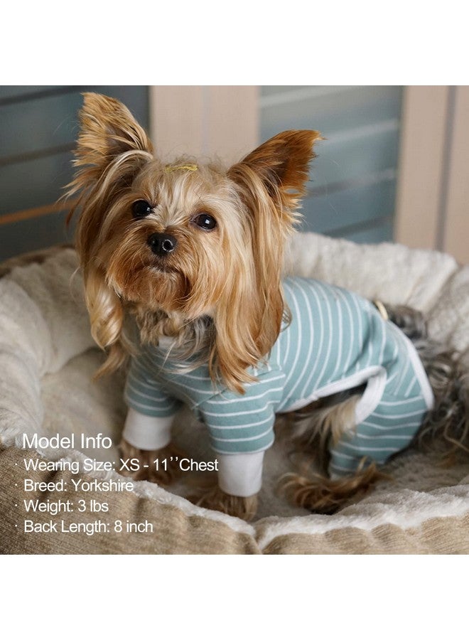 KYEESE Dog Pajamas Pjs Stretchable Dog Jumpsuit 4 Legs Strip PJS Hair Shedding Cover Good for Summer - Image 4