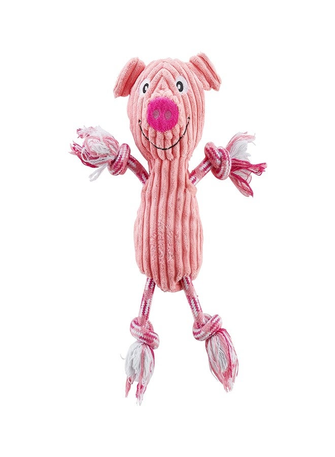 Outward Hound Ranch Roperz Pig Plush Squeaky Dog Toy - Image 1