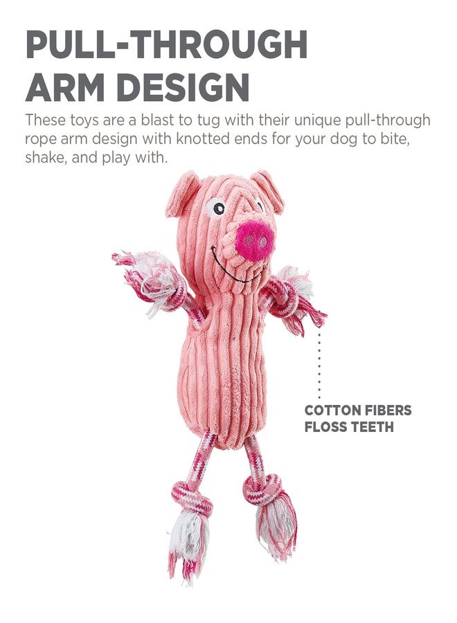 Outward Hound Ranch Roperz Pig Plush Squeaky Dog Toy - Image 4