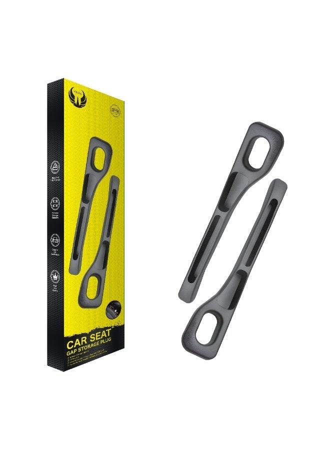 YOUFO Car Seat Gap Organizer with Faux Leather Storage Box, suitable for all phones, cards, and keys, to prevent items from falling between seats. Easy to install. Model Y4890 - Image 2