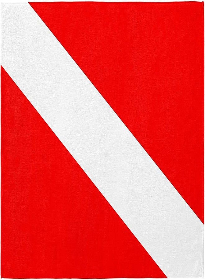 Beachland Diver Flag Beach Towel 30 x 60 inch 100% Cotton (30" x 60", Dive Towel) - Image 1