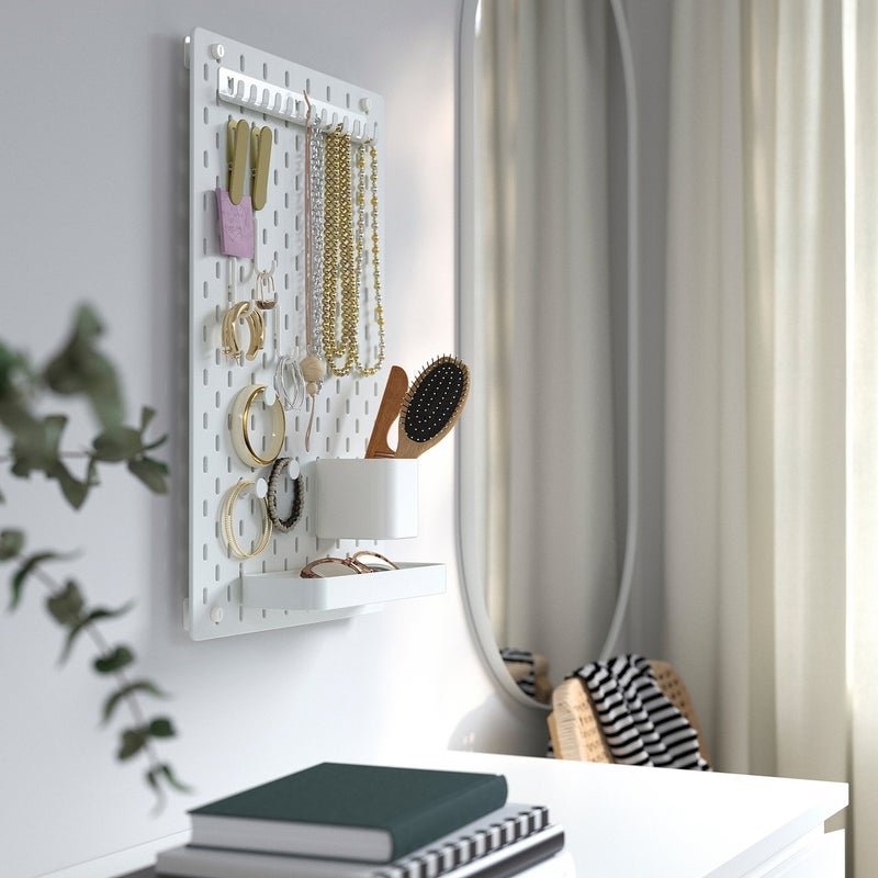Skadis Pegboard Storage Container, White Steel - Image 4