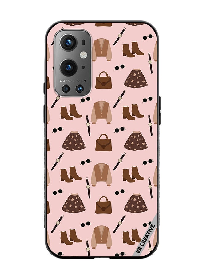 VR CREATIVE Protective Case Cover For OnePlus 9 Pro Outfit Vintage Vector 2 Design Multicolour - Image 1