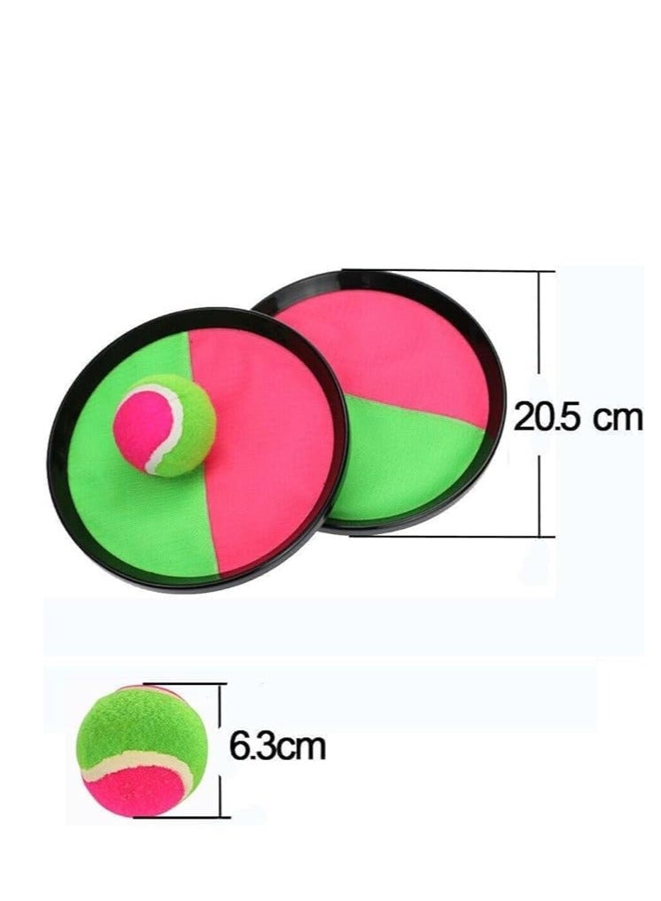 Catchball Toss and Catch Game Set, Pink and Green, 18x6.5cm  - Image 3
