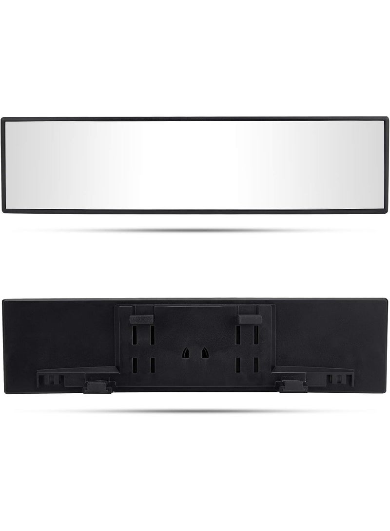 Rear View Mirror, Universal 11.81 Inch Panoramic Convex Interior Clip-on Wide Angle Mirror to Reduce Blind Spot Effectively for Car SUV Trucks -Clear - Image 4