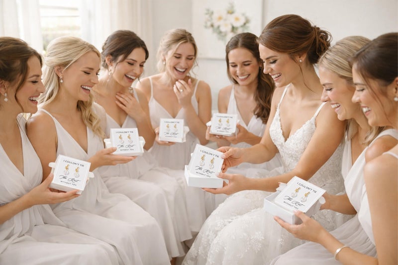 Frodete Bridesmaid Gifts Set Earrings for Bridesmaids Proposal Gifts Jewelry Bridal Party Accessories Wedding Day Will You Be My Bridesmaid - Image 4