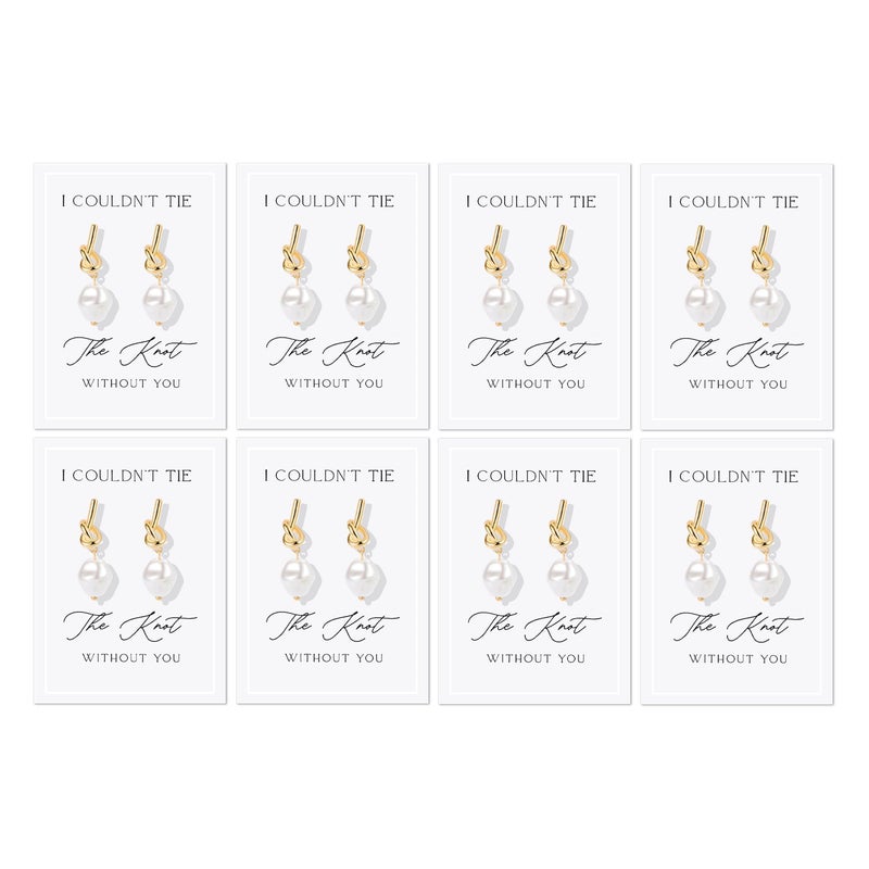 Frodete Bridesmaid Gifts Set Earrings for Bridesmaids Proposal Gifts Jewelry Bridal Party Accessories Wedding Day Will You Be My Bridesmaid - Image 1