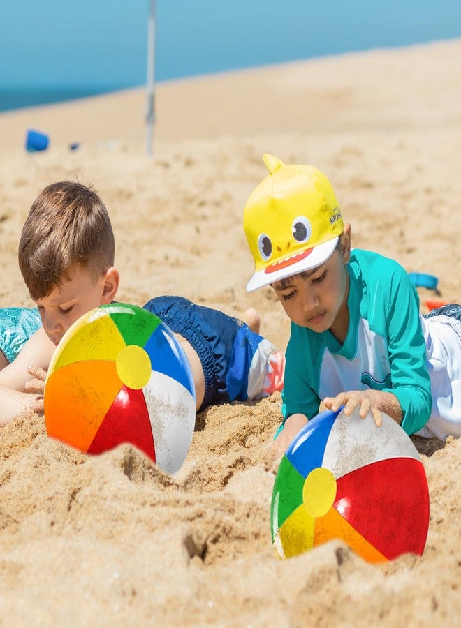 Lamnhin Beach Ball for Kids Pool Party: 12 Pack 18 Inch Inflatable Beach Balls Bulk - Blow up Beach Toys for Hawaiian Tropical Theme Party Decorations Favors Supplies - Image 3
