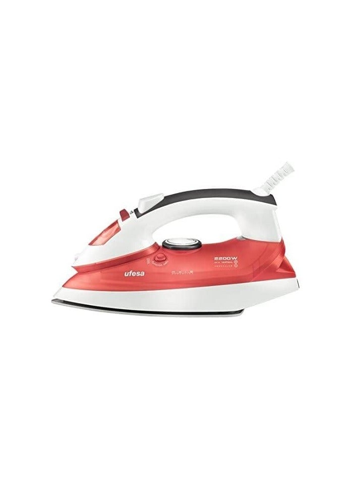 UFESA PV1515 Steam Iron, Red & White, Easy-to-Clean & Store – Powerful Home Ironing - Image 1