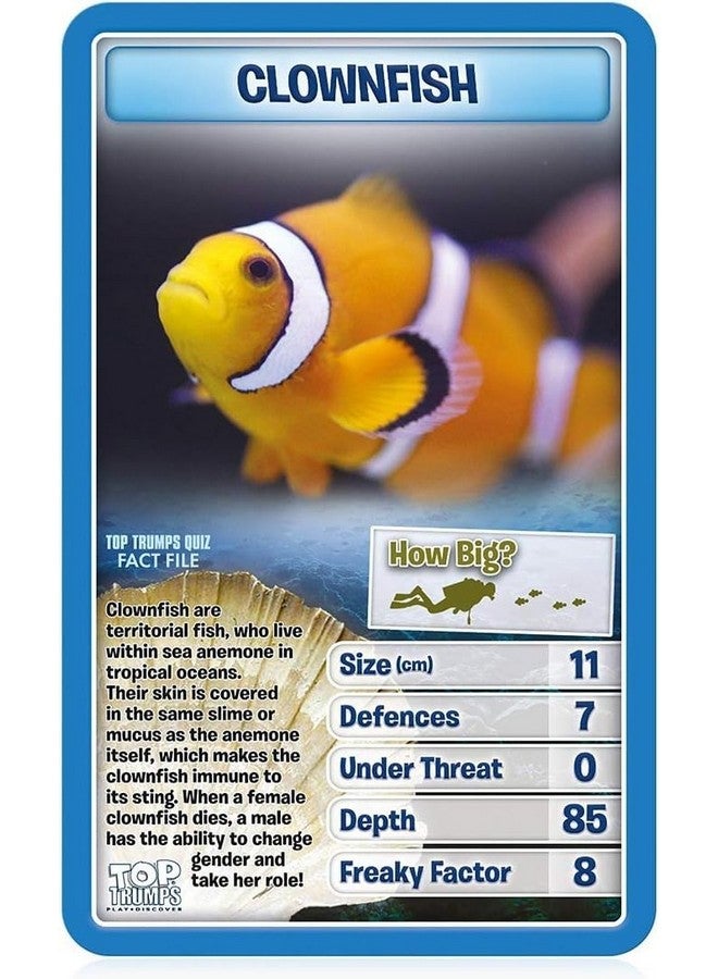 Top Trumps Top Trumps Creatures of The Deep Classic Card Game, Learn Facts About The Blue Blubber Jellyfish, Octopus and Penguins in This Educational Packed Game, Gift and Toy for Boys and Girls Aged 6 Plus - Image 4