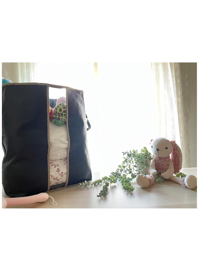 منظم شنطة تخزين زيباك مقاس كبير 50*60 سم | منظم تخزين الملابس - Image 2