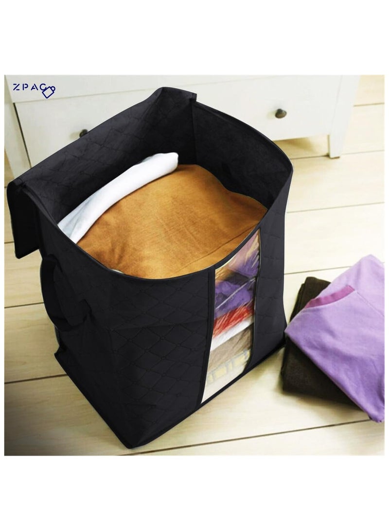 منظم شنطة تخزين زيباك مقاس كبير 50*60 سم | منظم تخزين الملابس - Image 5