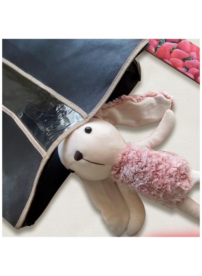 منظم شنطة تخزين زيباك مقاس كبير 50*60 سم | منظم تخزين الملابس - Image 4