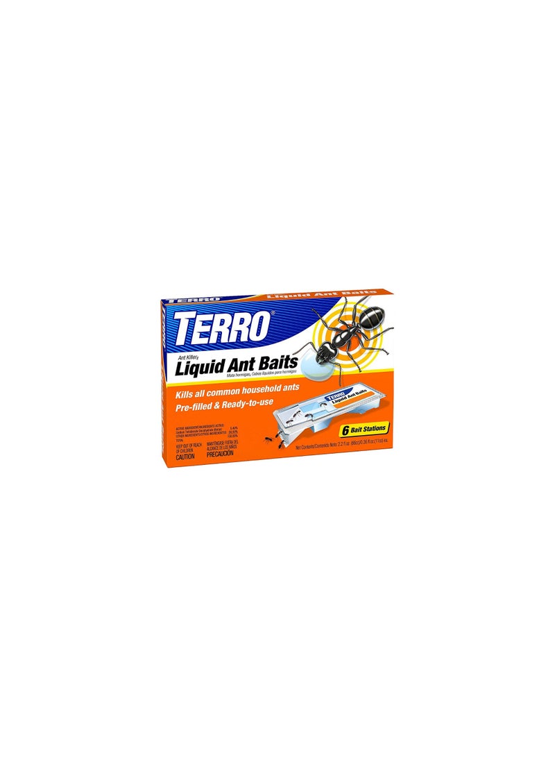 Terro Liquid Ant Baits Ant Killer – Ready-to-Use Borax Ant Traps for Home, Kills Household Ants, 6 Pack - Image 2