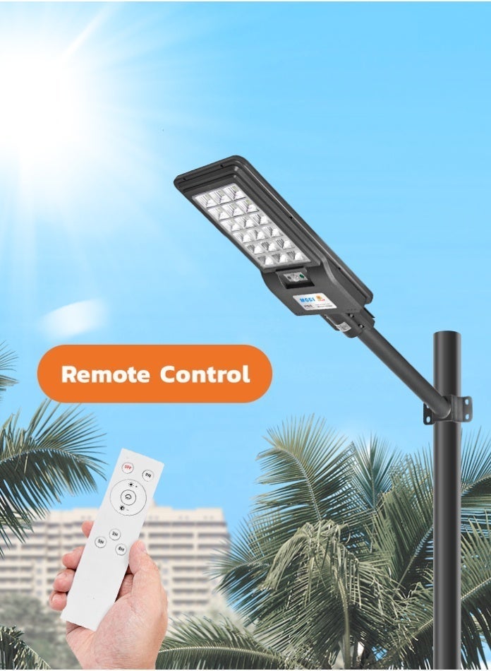 MODI 200W Solar Street Light, 6500K Cool White SMD LED, 15Ah Battery, 15W Solar Panel, Over 12 Hours Lighting, Remote Control & Auto Light Sensor - Image 3