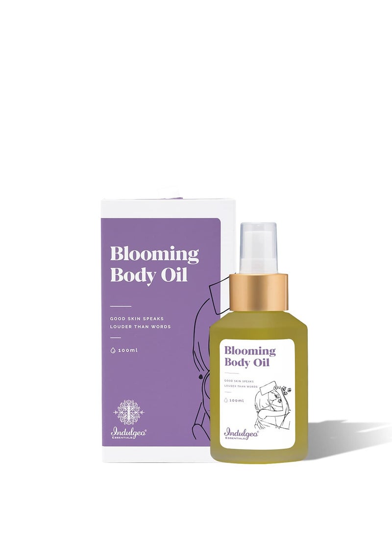 Indulgeo ESSENTIALS INDULGEO ESSENTIALS Duo Combo Hermosa Body Oil 100Ml and Blooming Body Oil 100Ml Pack of 2  - Image 3
