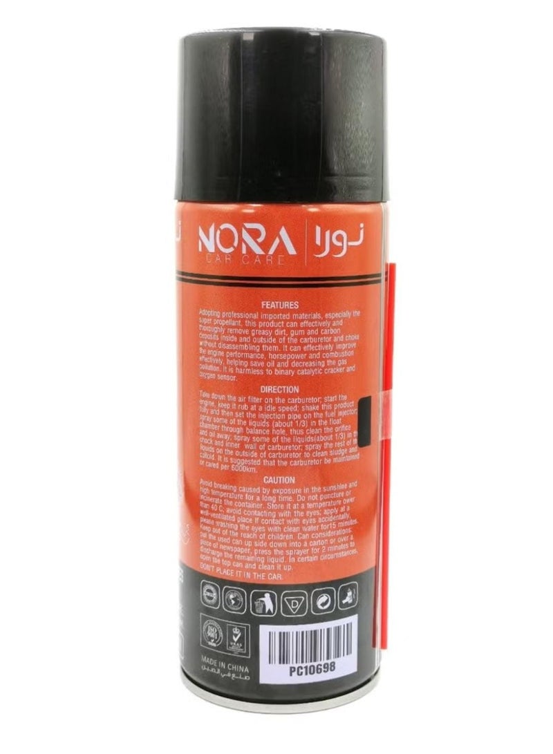 نورا منظف ​​المكربن ​​والخنق من نورا، 450 مل، N-403، منظف قوي للمكربنات والخنق والصمامات وأجسام الخانق - Image 3