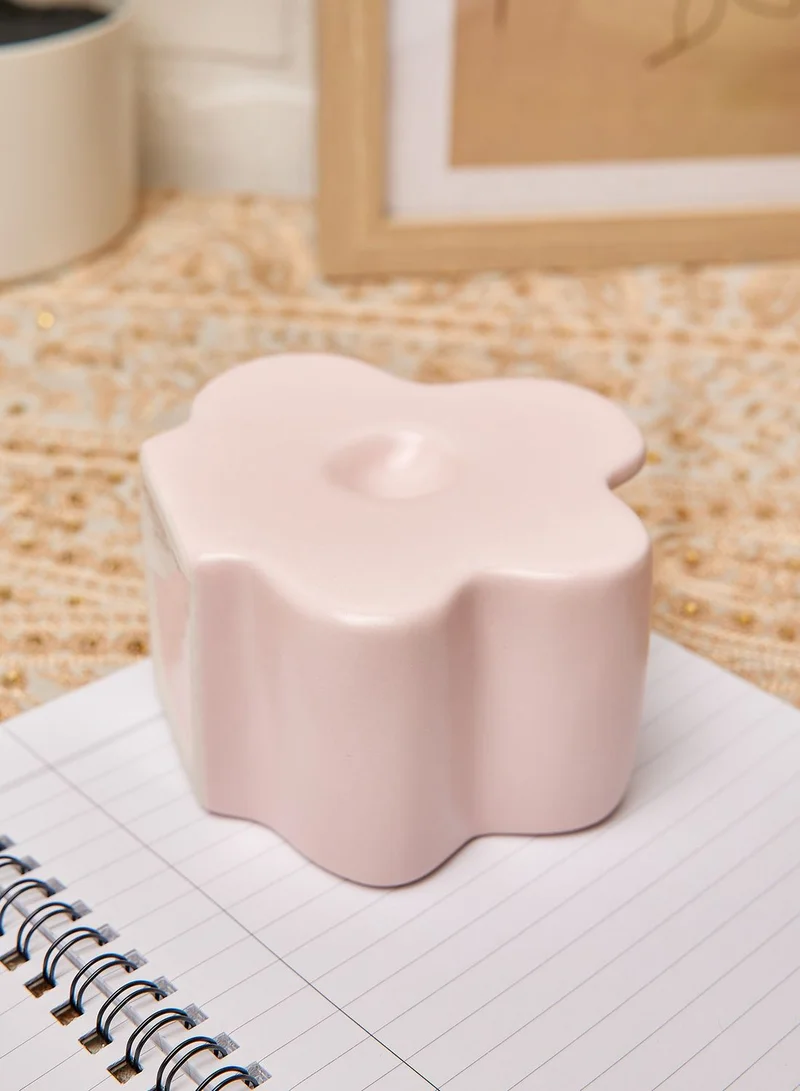 Typo Pink Flower Pen Holder Organizer