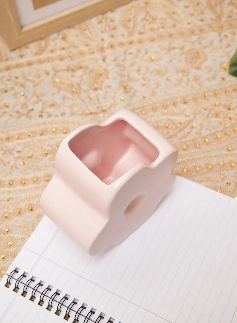 Typo Pink Flower Pen Holder Organizer