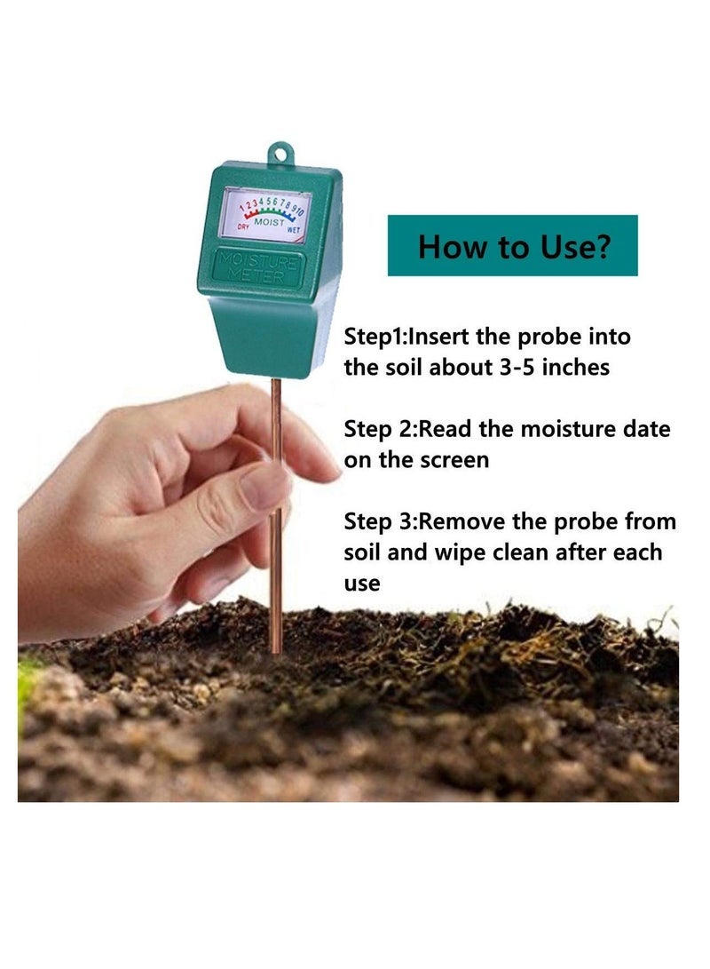 SYOSI Soil Moisture Meter, Plant Hygrometer Moisture Sensor Plant Water Monitor for Potted Plants, Garden, Farm, Lawn - Image 2