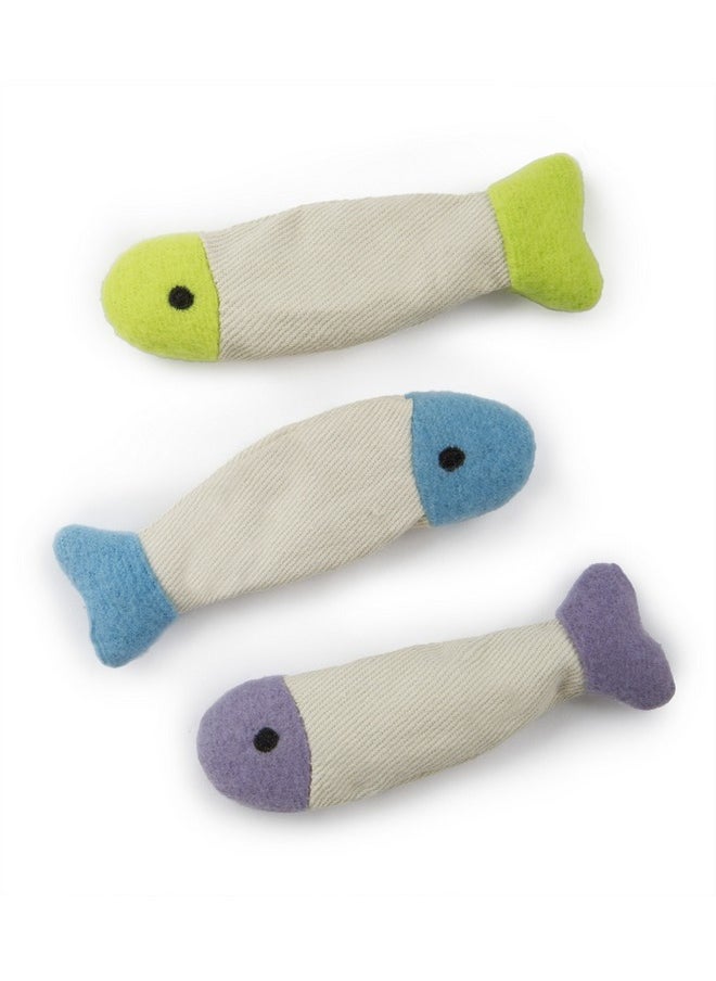 SmartyKat SmartyKat (3 Count) Fish Flop Crinkle Catnip Cat Toys - Multi Color, 3 Count  - Image 3