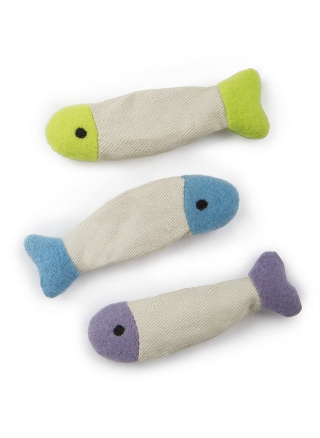 SmartyKat SmartyKat (3 Count) Fish Flop Crinkle Catnip Cat Toys - Multi Color, 3 Count  - Image 1