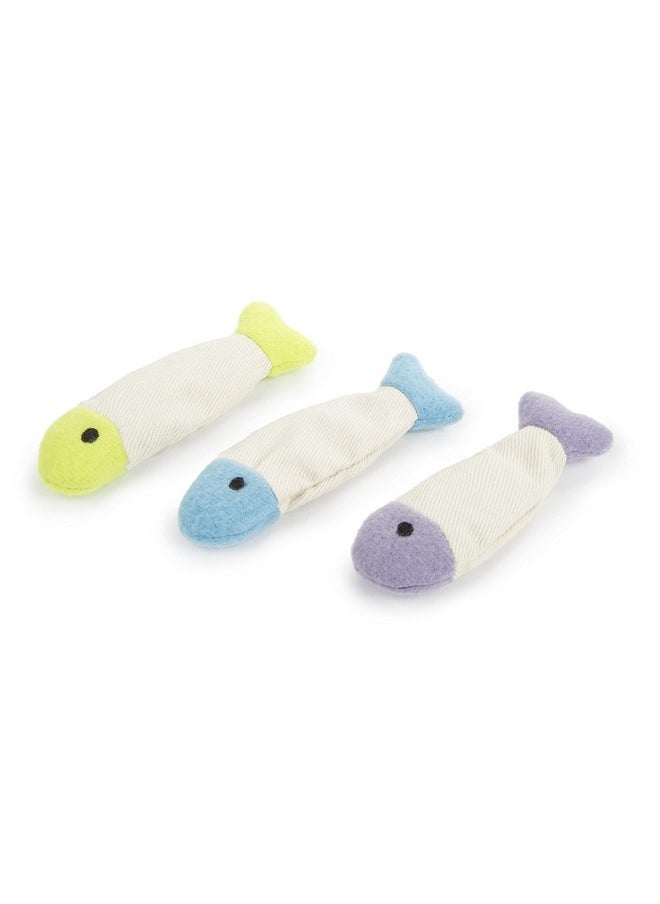 SmartyKat SmartyKat (3 Count) Fish Flop Crinkle Catnip Cat Toys - Multi Color, 3 Count  - Image 2