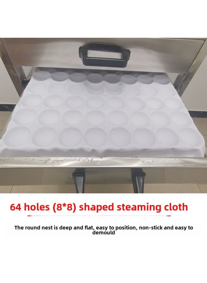 Cage Cloth Nest Sticky Cloth Elastic Steamed Cloth Steamer Not Pad Cloth Demoulding Shaping White Cake Cloth Not Sticky Rice Cake Mold No-Size:1 Set Of 46 Welding And 6.3 Diameter Steel Ring Steamer Models  - Image 1