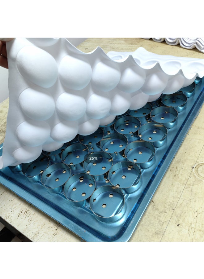 Cage Cloth Nest Sticky Cloth Elastic Steamed Cloth Steamer Not Pad Cloth Demoulding Shaping White Cake Cloth Not Sticky Rice Cake Mold No-Size:1 Set Of 46 Welding And 6.3 Diameter Steel Ring Steamer Models  - Image 3